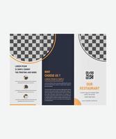 corporate Business Professional Trifold Brochure design vector