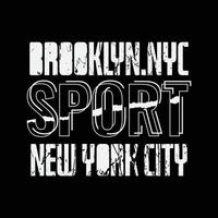 Brooklyn illustration typography for t shirt, poster, logo, sticker, or apparel merchandise vector