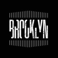 tipografía de ilustración de brooklyn para camisetas, afiches, logotipos, pegatinas o prendas de vestir vector