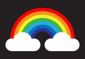 Rainbow vector illustration. Colorful abstract design. Color graphic symbol rain bow.