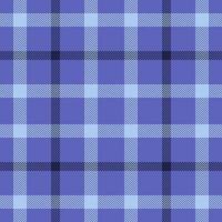 Plaid seamless pattern. Check fabric texture. Vector textile print.