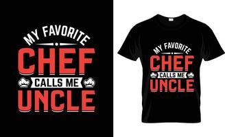 diseño de camisetas de chef, eslogan de camisetas de chef y diseño de ropa, tipografía de chef, vector de chef, ilustración de chef