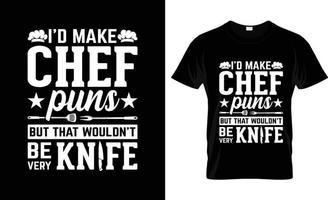 diseño de camisetas de chef, eslogan de camisetas de chef y diseño de ropa, tipografía de chef, vector de chef, ilustración de chef