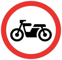 Prohibition traffic sign vector design