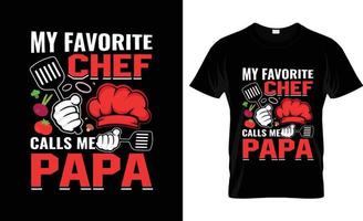 diseño de camisetas de chef, eslogan de camisetas de chef y diseño de ropa, tipografía de chef, vector de chef, ilustración de chef