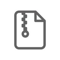 icono de archivo zip. perfecto para sitios web o aplicaciones de interfaz de usuario. vector de señal y símbolo