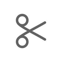scissors icon . Perfect for website or user interface applications. vector sign and symbol