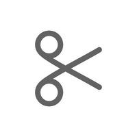 scissors icon . Perfect for website or user interface applications. vector sign and symbol