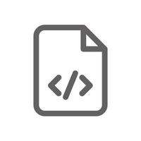 coding file icon . Perfect for website or user interface applications. vector sign and symbol