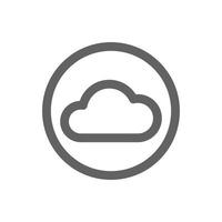 cloud icon . Perfect for website or user interface applications. vector sign and symbol