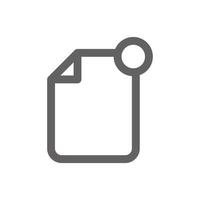 file notification icon . Perfect for website or user interface applications. vector sign and symbol