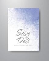 Save the date with watercolor background. Design for your invitation. vector