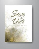 Save the date with watercolor background. Design for your invitation. vector