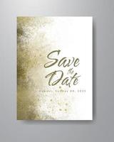 Save the date with watercolor background. Design for your invitation. vector