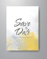 Save the date with watercolor background. Design for your invitation. vector