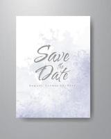 Save the date with watercolor background. Design for your invitation. vector