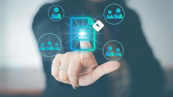 Document Management System dms concept, a comprehensive document management system in digital form, helps to store, manage, track documents in electronic documents photo