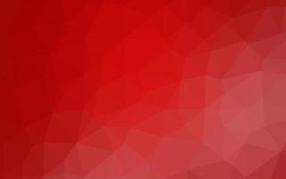 Light Red vector triangle mosaic texture.