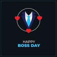 National Boss Day. October 16. happy Boss's Day concept. Template for background, banner, card, poster. Vector illustration.