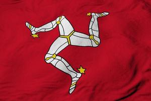 Flag of the Isle of Man in 3D rendering photo