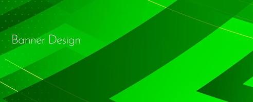 abstract geometric green modern decorative stylish banner background vector