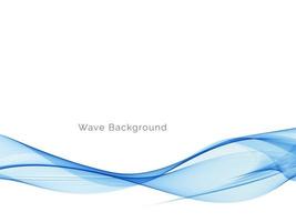 Abstract blue modern dynamic wave design background vector