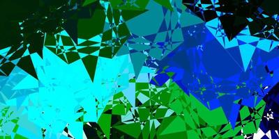 Light Blue, Green vector texture with random triangles.