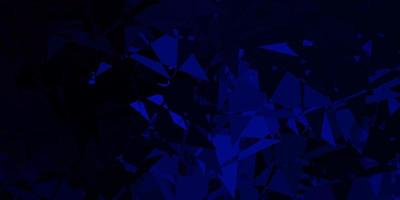 Dark blue vector background with polygonal forms.