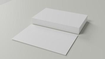 maquetas en blanco de tarjetas de visita foto