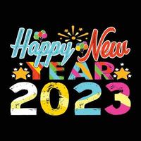 Happy new year. Can be used for happy new year T-shirt fashion design, new year Typography design, new year swear apparel, t-shirt vectors,  sticker design, cards, messages,  and mugs vector