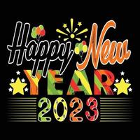 Happy new year. Can be used for happy new year T-shirt fashion design, new year Typography design, new year swear apparel, t-shirt vectors,  sticker design, cards, messages,  and mugs vector