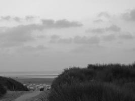 spiekeroog island in the north sea photo