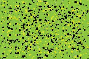 fondo abstracto colorido hecho de gotas de pintura, manchas y salpicaduras. colores verde, amarillo, negro. ilustración vectorial vector