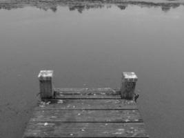 lake near borken in germany photo