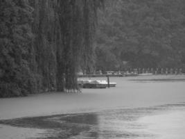 lake near borken in germany photo