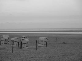 spiekeroog island in the north sea photo