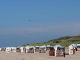 en la playa de spiekeroog foto