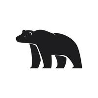 icono de oso polar sobre fondo blanco vector