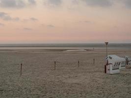 en la playa de spiekeroog foto