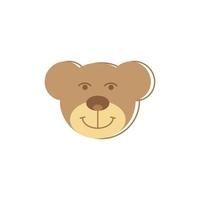 teddy bear logo vector