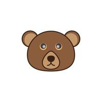 vector de logotipo de oso de peluche