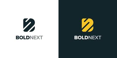 Modern bold letter b logo perfect for technology logo template vector