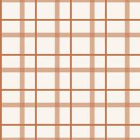 Seamless of square pattern, check pattern brown and white.  Simple Brown checkered pattern, crossing lines seamless vector repeat background, plaid wallpaper, classic geometric pattern.