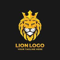 vector de diseño de logotipo de león