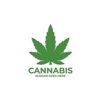 Cannabis logo design vector. Cannabis leaf vector