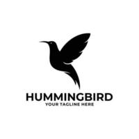 Hummingbird logo design vector. Bird logo vector