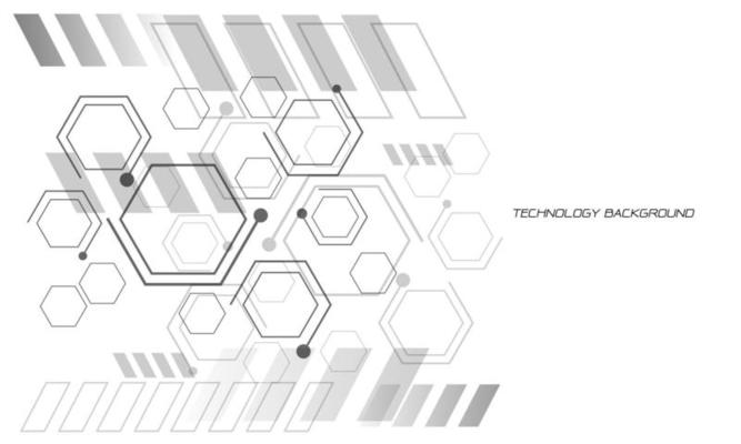 Abstract technology geometric grey line on white with blank space design modern futuristic background vector