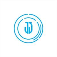 logotipo de monograma jj j moderno simple vector