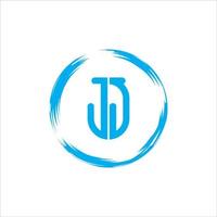 logotipo de monograma jj j moderno simple vector