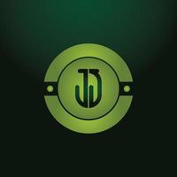 Simple Modern JJ J Monogram Logo vector